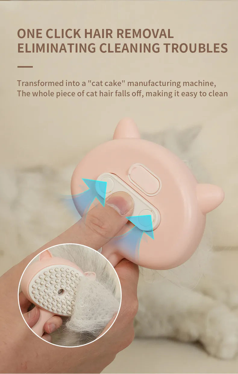MyVex FurEase™ Self-Cleaning Cat Grooming Brush